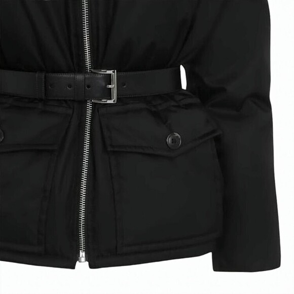 Prada Belted Padded Black Jacket - NWT - Picture 3 of 4